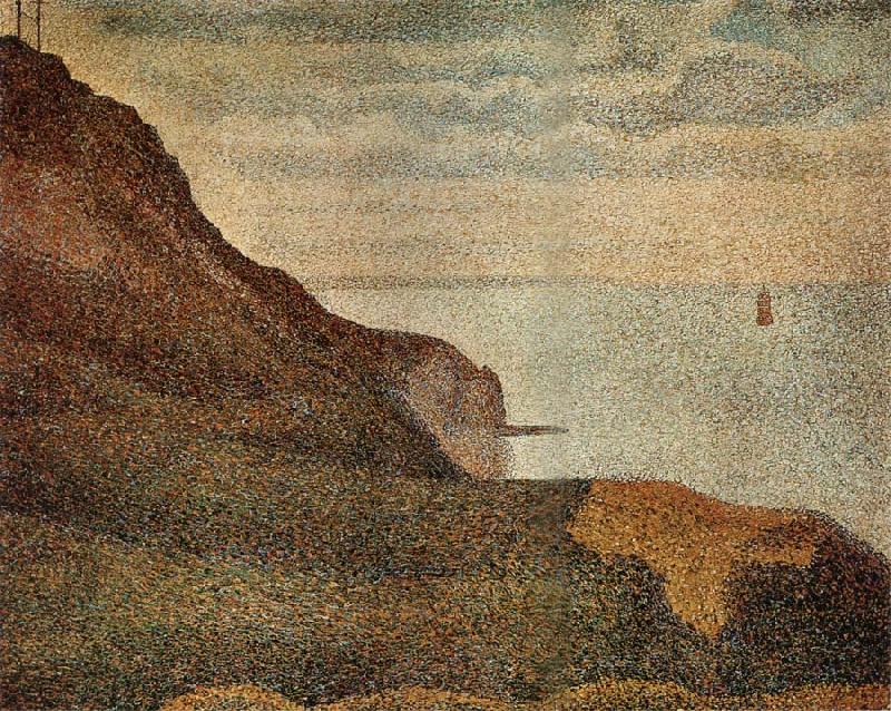 Georges Seurat The Landscape of Port en bessin Spain oil painting art